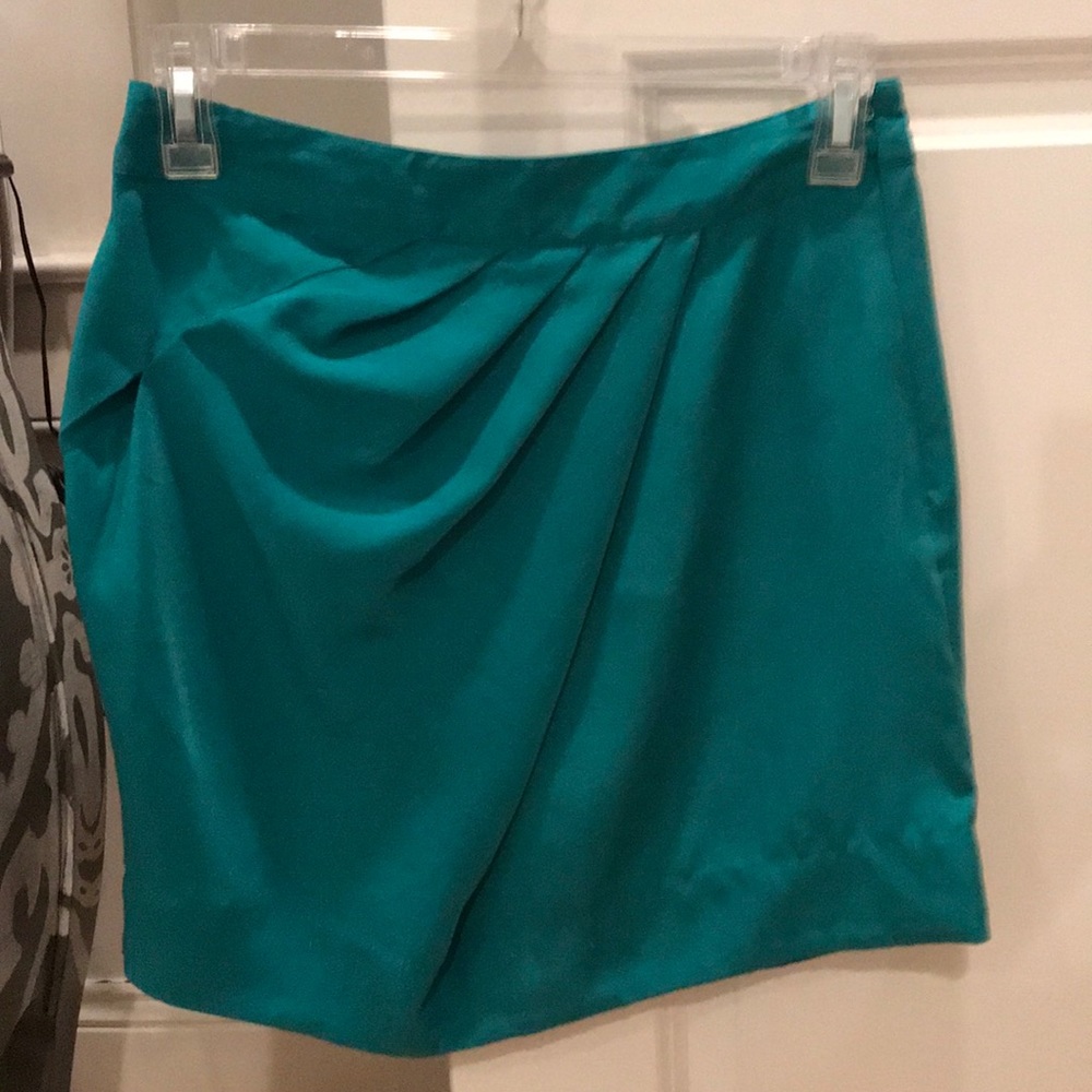 Teal Silence + Noise size 2 miniskirt